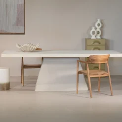 Eettafel Avia Rechthoek Beige 160cm - Giga Meubel