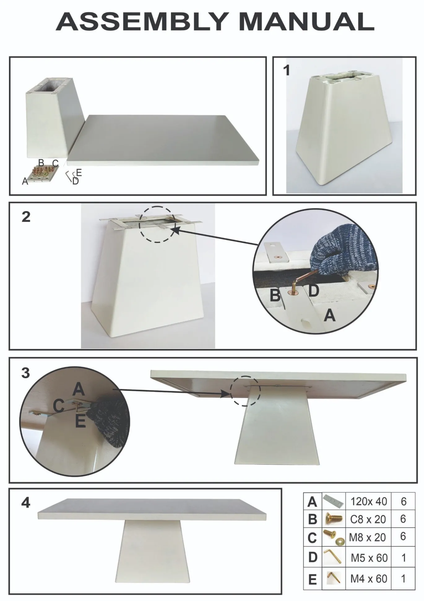 Eettafel Avia Rechthoek Beige 160cm - Giga Meubel