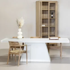 Eettafel Avia Rechthoek Wit 240cm - Giga Meubel
