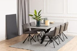 Eettafel Axel Grijs Keramiek - Giga Living
