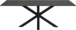 Eettafel Axel Rechthoek Keramiek Zwart 200cm - Giga Living