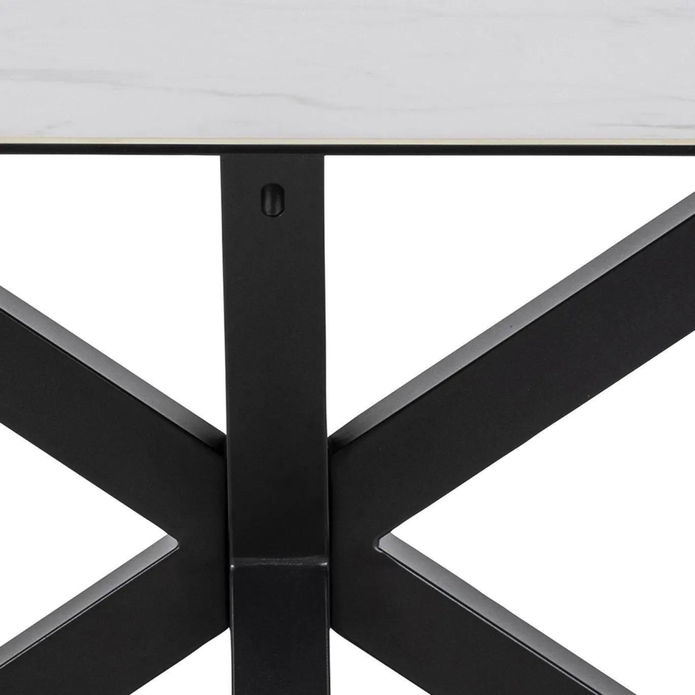 Eettafel Axel Rechthoek Keramiek Wit 200cm - Giga Living