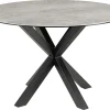 Eettafel Axel Rond Keramiek Grijs Ø120cm - Giga Living