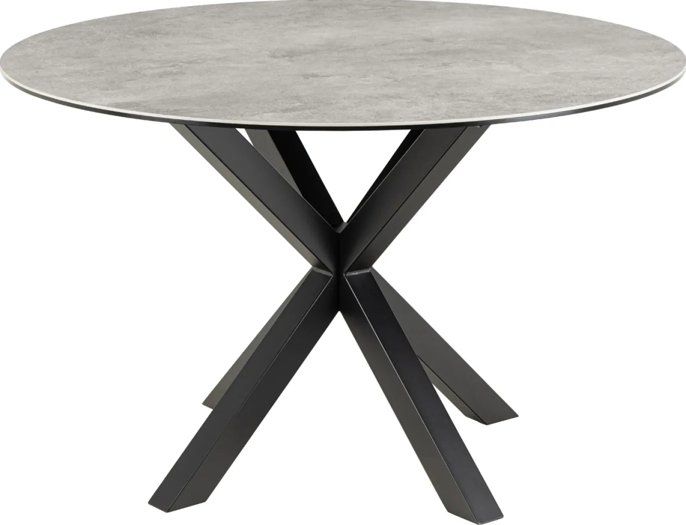 Eettafel Axel Rond Keramiek Grijs Ø120cm - Giga Living