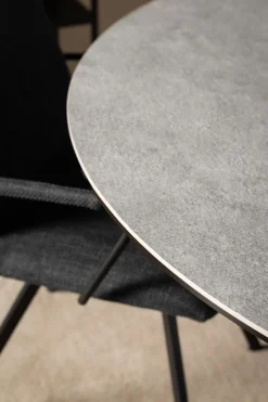 Eettafel Axel Rond Keramiek Grijs Ø120cm - Giga Living