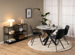 Eettafel Axel Rond Keramiek Grijs Ø120cm - Giga Living
