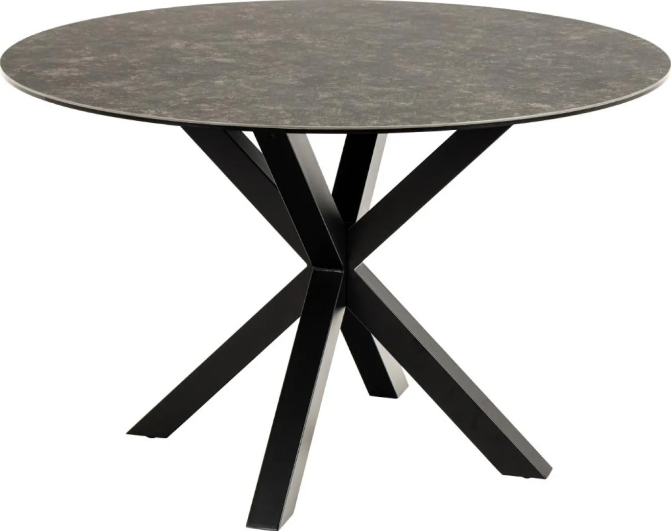 Eettafel Axel Rond Keramiek Zwart Ø120cm - Giga Living