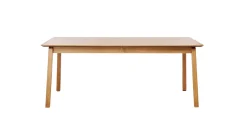 Eettafel Bari Uitschuifbaar Naturel Eiken 95x190-290cm - Giga Living