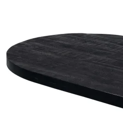 Eettafel Barn Ovaal Zwart Mangohout 300cm - Giga Meubel