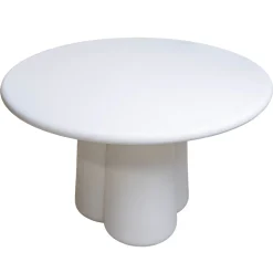 Eettafel Boaz Rond Beige 120cm - Giga Meubel