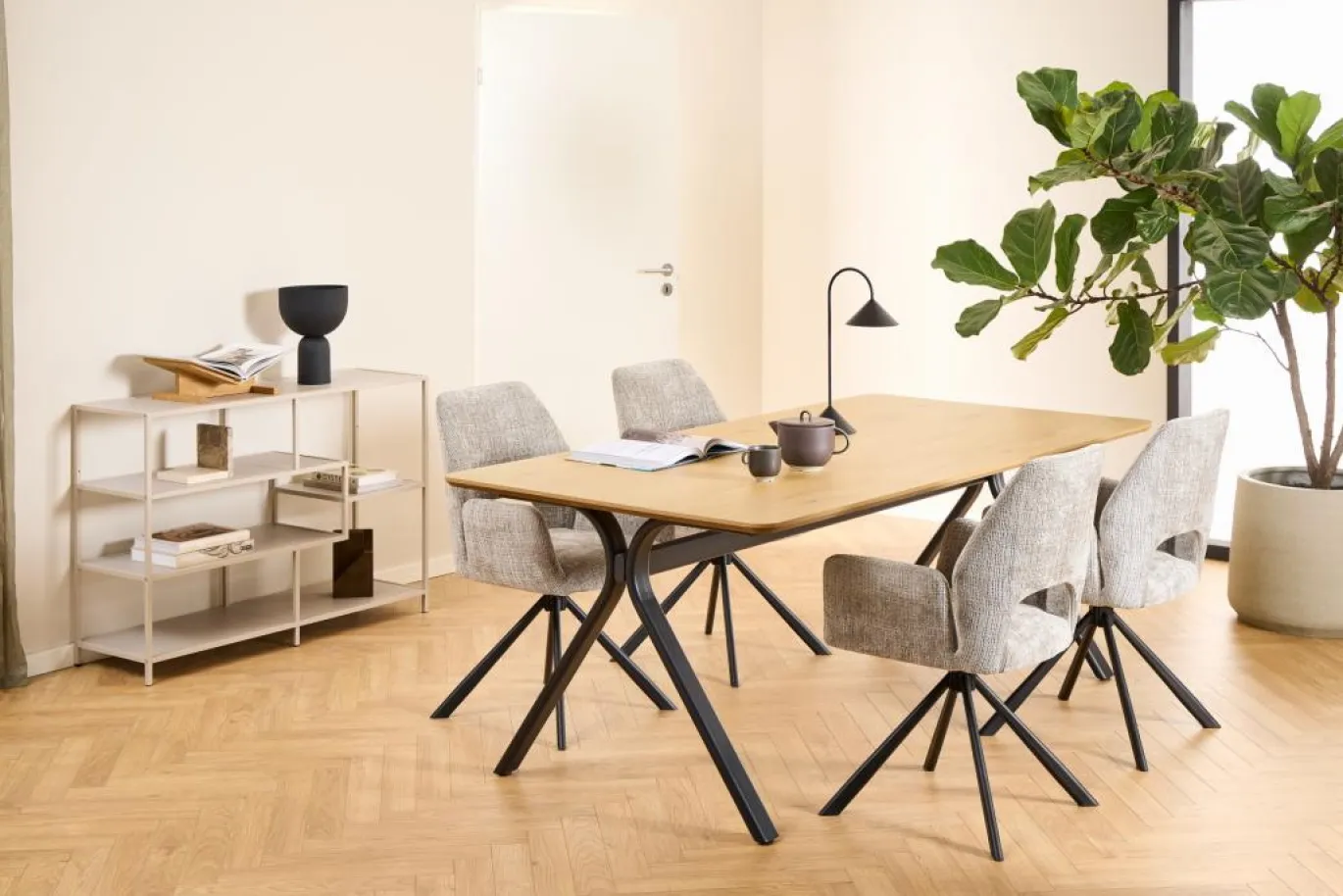 Eettafel Bristol Wild Eiken 200cm - Giga Living