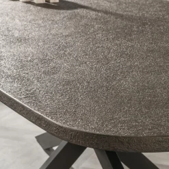 Eettafel Bronvik Deens Ovaal 180cm Brons Liquid Metal - Giga Meubel