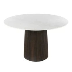 Eettafel Ceramo Centro Rond Keramiek Taj Mahal Ø120 cm - Giga Meubel