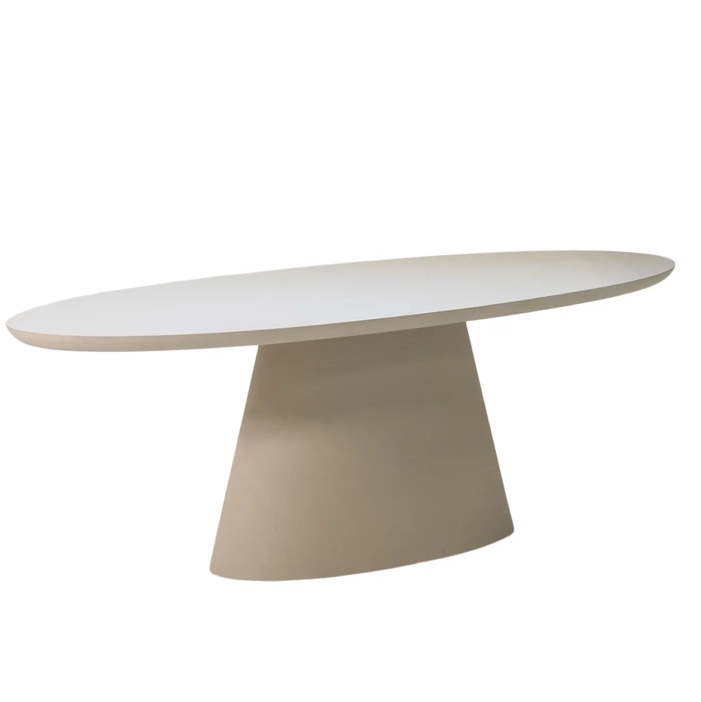 Eettafel Cleo Ovaal Beige 160cm - Giga Meubel