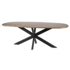 Eettafel Cliff Deens Ovaal Mangohout 180cm - Giga Meubel