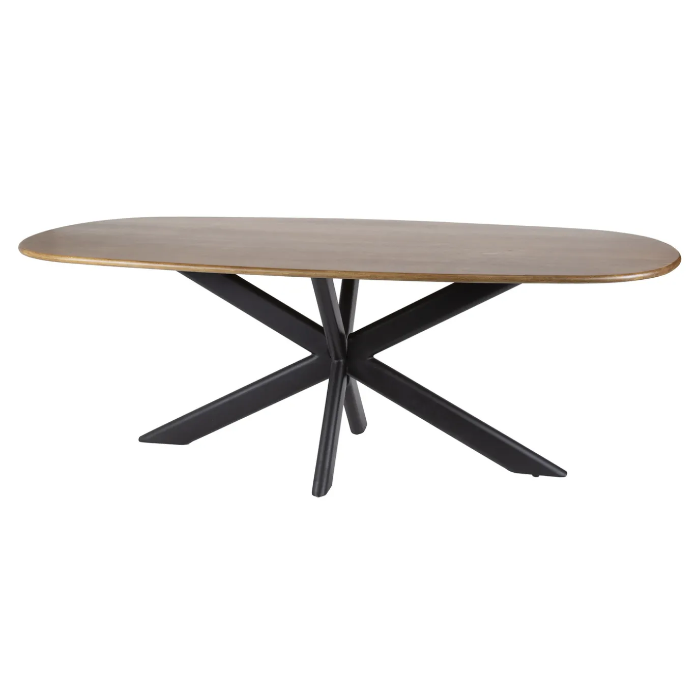 Eettafel Cliff Deens Ovaal Mangohout 180cm - Giga Meubel