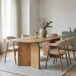 Eettafel Dalarna Naturel Deens Ovaal 240cm - Giga Meubel