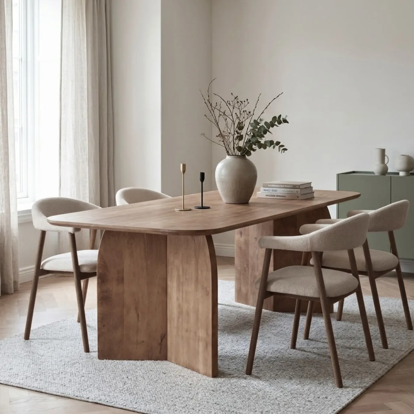 Eettafel Dalarna Walnoot Deens Ovaal 240cm - Giga Meubel