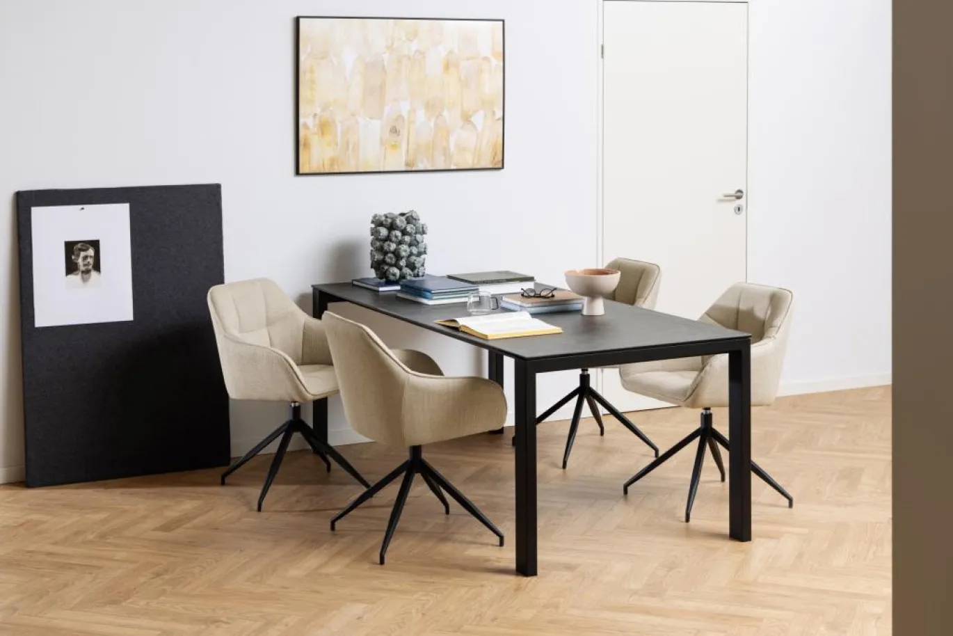 Eettafel Dalvik Keramiek Zwart Fairba 200cm - Giga Living