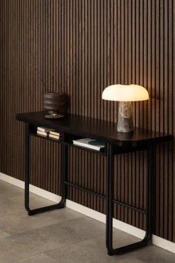 Eettafel Darrel Zwart 40/80x140x77cm MDF - Giga Living