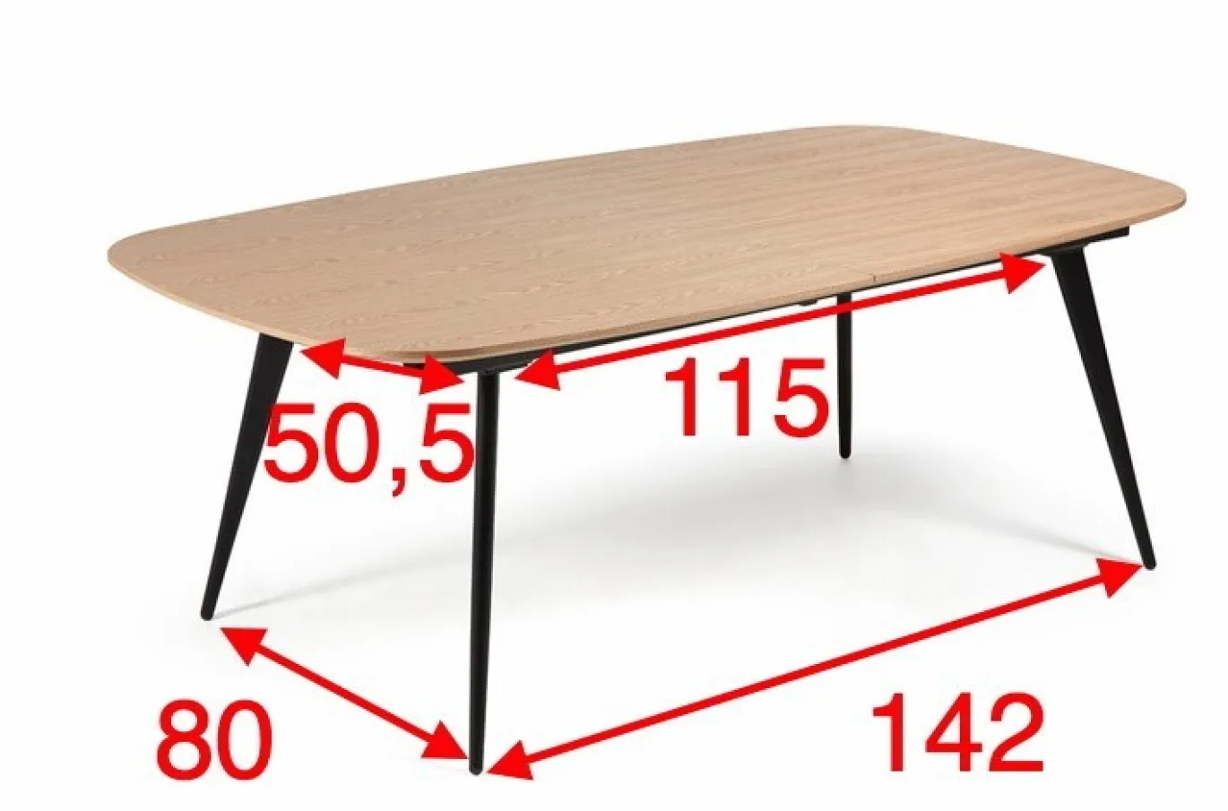 Eettafel Dunes Uitschuifbaar 180cm - Giga Living