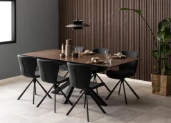 Eettafel Durgan Bruin Uitschuifbaar 168/210x90cm - Giga Living