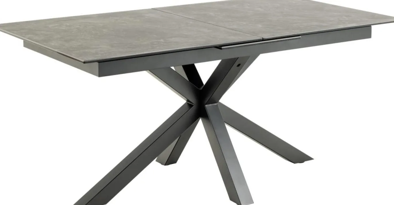 Eettafel Durgan Zwart Uitschuifbaar 168/210x90cm - Giga Living