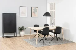 Eettafel Dysta Eikenfineer Wit 200cm - Giga Living