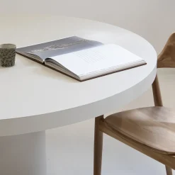 Eettafel Eden Rond Beige 120cm - Giga Meubel
