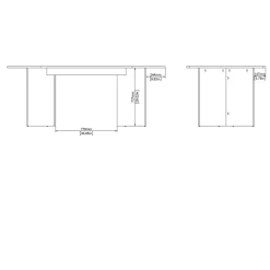 Eettafel Family 100x200cm Wit - Giga Living