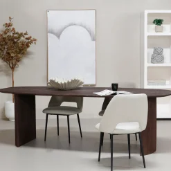 Eettafel Feline Walnoot 200cm - Giga Meubel