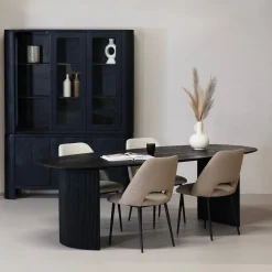 Eettafel Feline Zwart 200cm - Giga Meubel