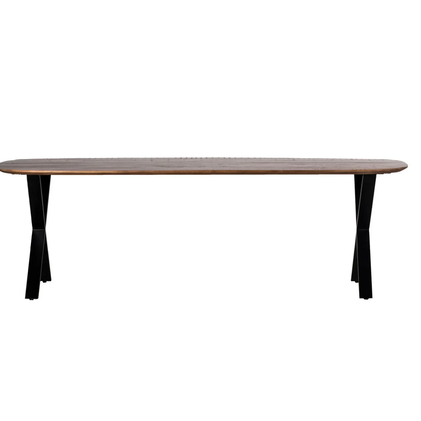 Eettafel Gordon Bruin Deens Ovaal 200cm - Giga Meubel