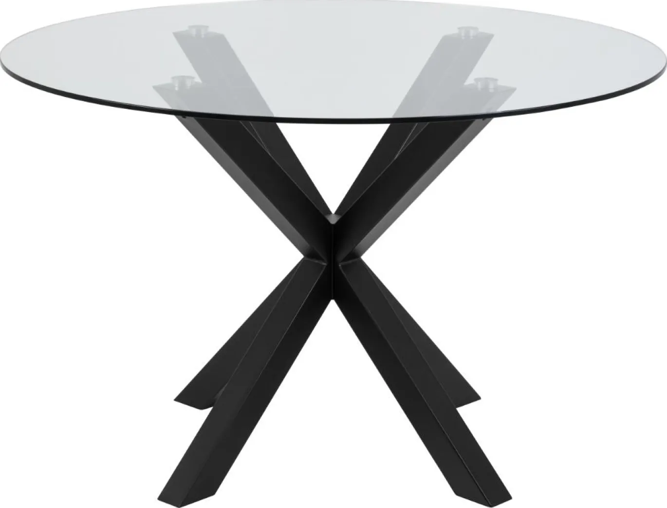 Eettafel Harrie Glas Zwart Ø119x75,5cm - Giga Living