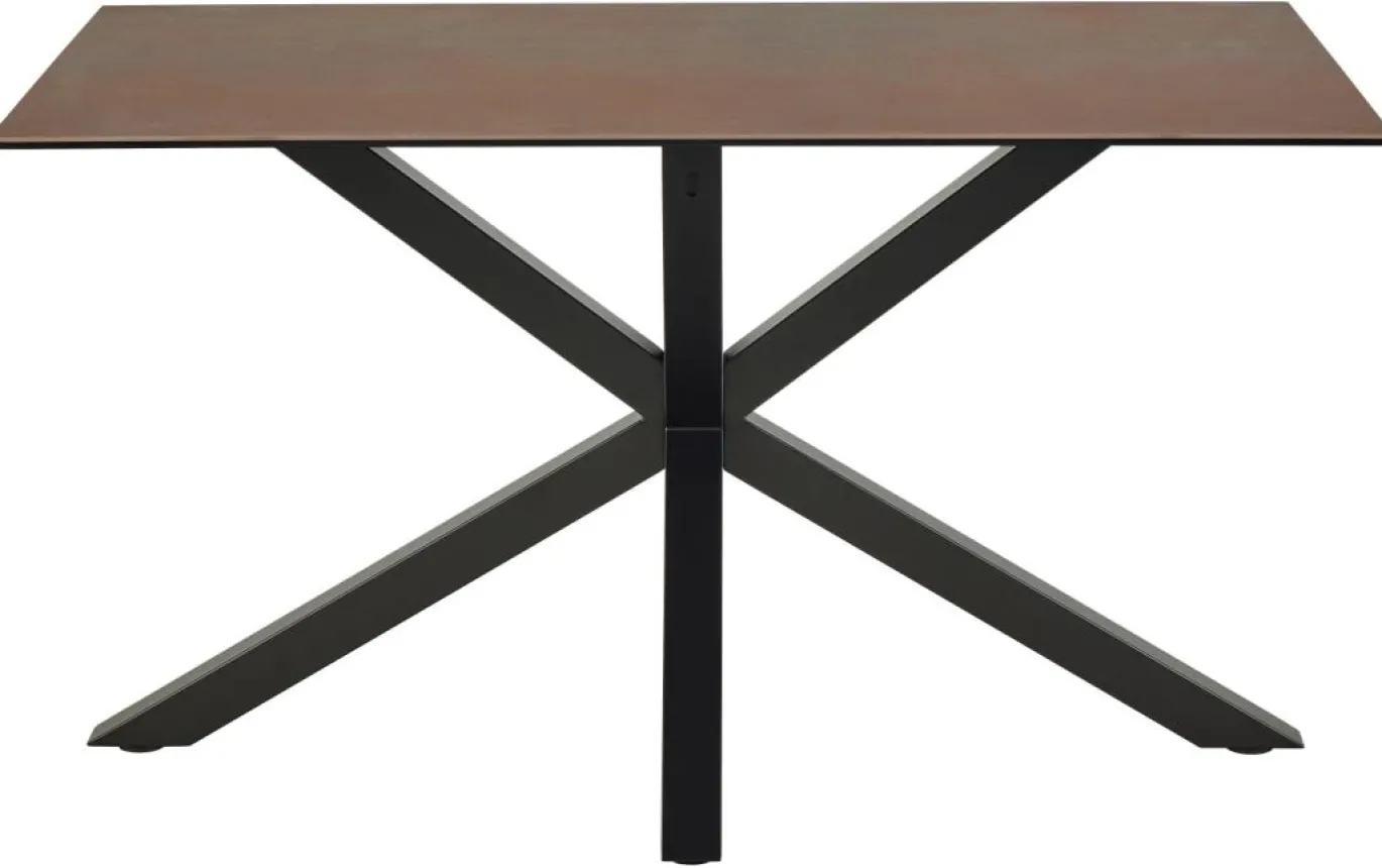 Eettafel Harrie Keramiek Bruin Lemco 135cm - Giga Living