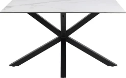 Eettafel Harrie Keramiek Wit Akranes 135cm - Giga Living