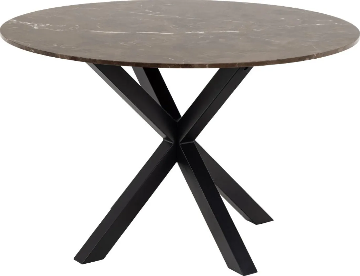 Eettafel Harrie Marmer Bruinemperador Ø120x75,5cm - Giga Living