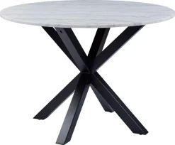 Eettafel Harrie Marmer Wit Guangxi Ø110x75,5cm - Giga Living