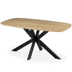Eettafel Jaimy Naturel Deens Ovaal 160cm - Giga Meubel