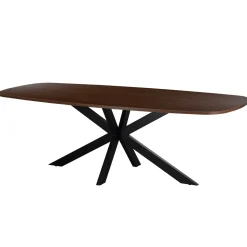 Eettafel Jaimy Walnoot Deens Ovaal 200cm - Giga Meubel