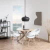 Eettafel Janine Rond MDF Lichtbruin Ø105cm - Giga Living