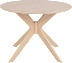 Eettafel Janine Rond MDF Lichtbruin Ø105cm - Giga Living