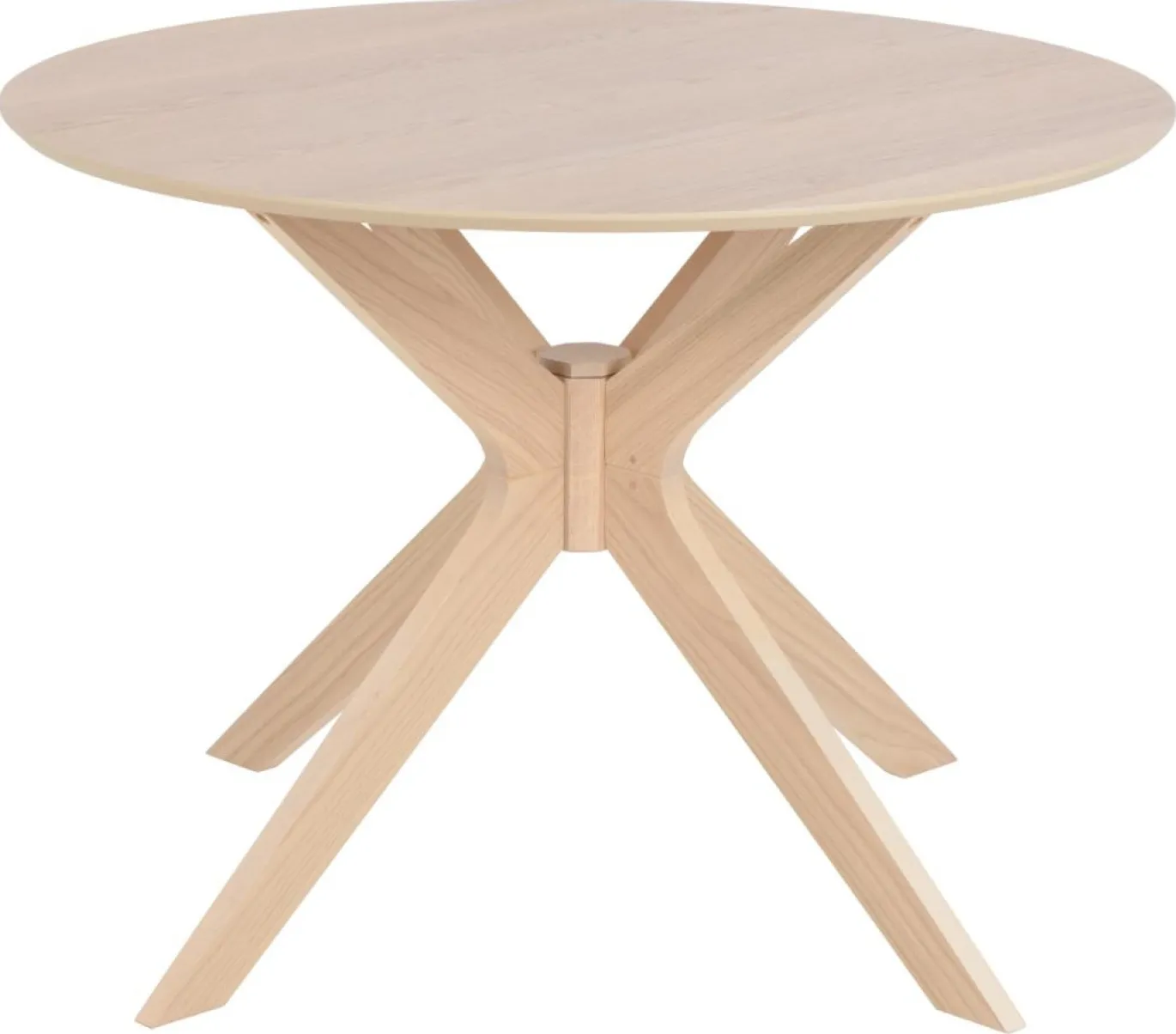 Eettafel Janine Rond MDF Lichtbruin Ø105cm - Giga Living