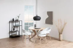 Eettafel Janine Rond MDF Lichtbruin Ø105cm - Giga Living
