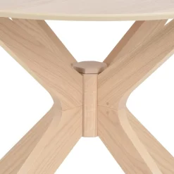 Eettafel Janine Rond MDF Lichtbruin Ø105cm - Giga Living