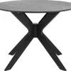 Eettafel Janine Rond MDF Zwart Ø105cm - Giga Living