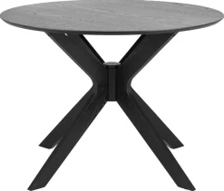 Eettafel Janine Rond MDF Zwart Ø105cm - Giga Living