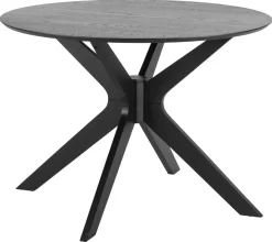 Eettafel Janine Rond MDF Zwart Ø105cm - Giga Living