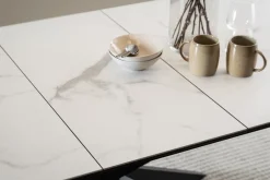 Eettafel Jorvik Keramiek Wit Akranes 168/210cm - Giga Living