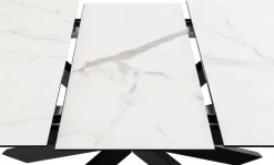 Eettafel Jorvik Keramiek Wit Akranes 168/210cm - Giga Living